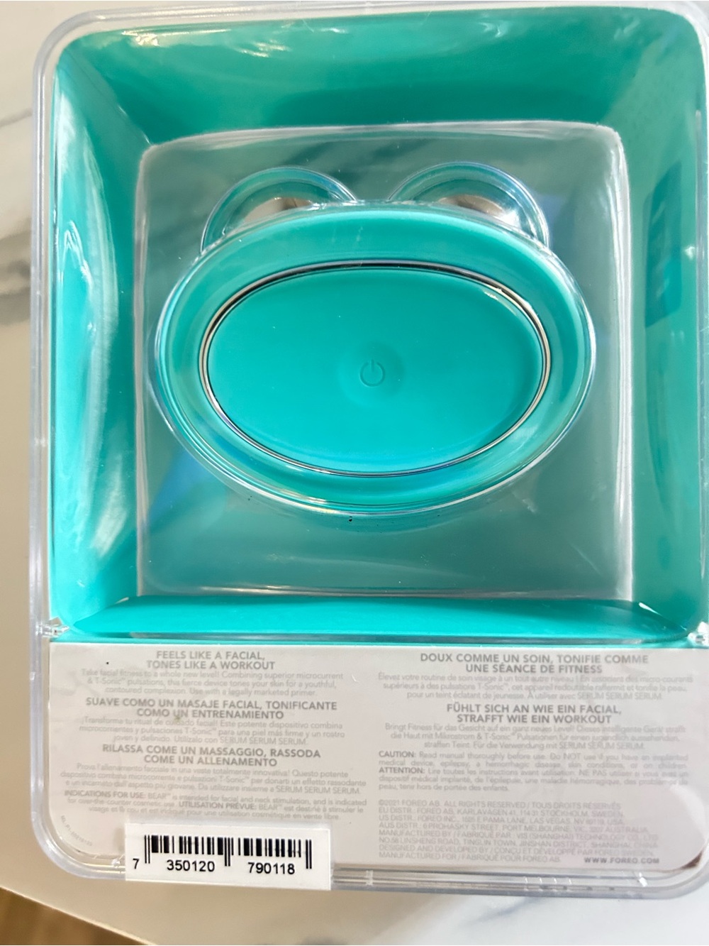 FOREO Turquoise Microcurrent Facial Toning Device - Picture 6 of 7